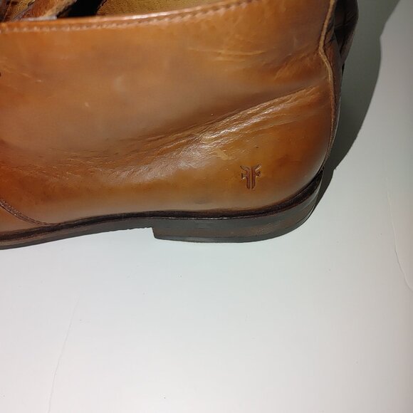 FRYE Men's Leather Ankle High Boots Size 8.5 Pre-owned - Picture 4 of 7